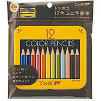 トンボの12色ミニ色鉛筆