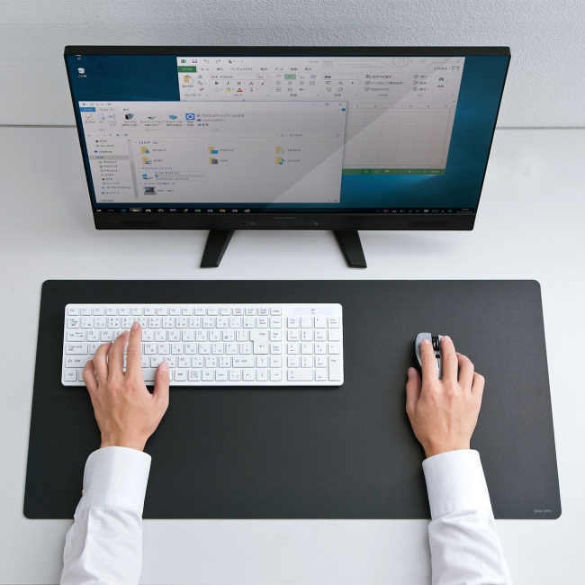 仕事がサクサク進む サンワサプライの超特大72cmマウスパッド Dime アットダイム