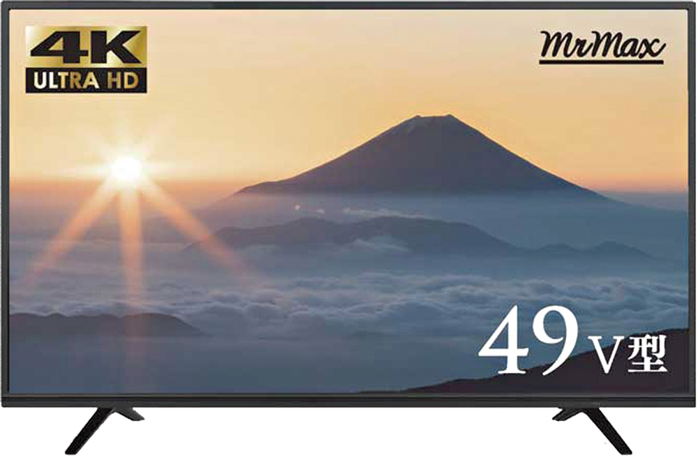 現状品】ミスターマックス 49V型 4K対応 液晶テレビ 2018年製 MTH 
