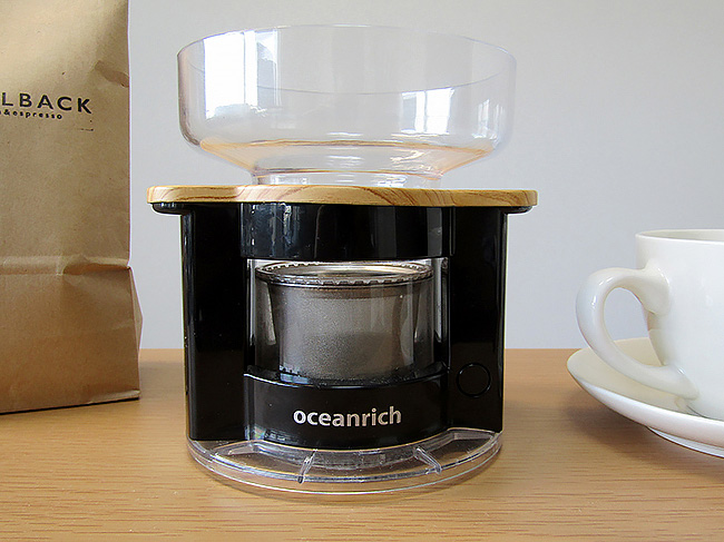 紙フィルター不要 世界最小のコーヒーメーカー Oceanrich Dime アットダイム