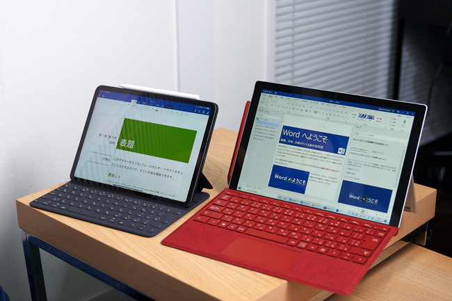 2ページ目 スペック 操作感を徹底比較 Ipad Pro 11インチ と Surface Pro 7 買うならどっち Dime アットダイム