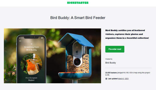レトロマッチラベル 北欧デザイン 鳥 Bird Buddy AIバードフィーダー