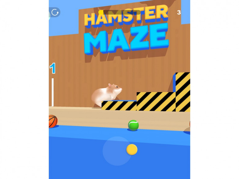ゲームアプリ かわいいハムスターが障害物を乗り越えてゴールを目指す Hamster Maze Dime アットダイム