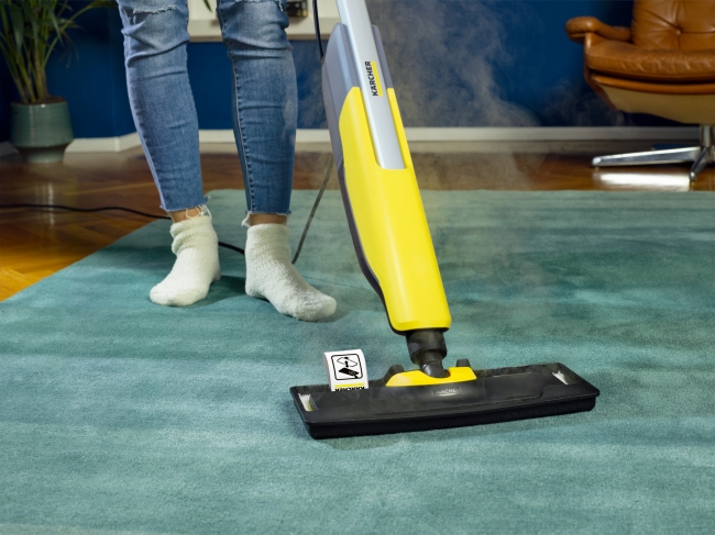 スリムなボディーで軽い 高温スチームで床の汚れを清掃 除菌するケルヒャーの家庭用スチームモップ Sc Upright シリーズ Dime アットダイム