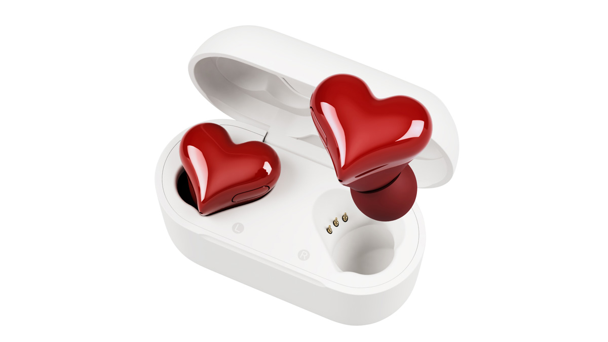 ソフトバンクがアクセサリーのようなハート型の完全ワイヤレスイヤホン Heartbuds を発売 Dime アットダイム
