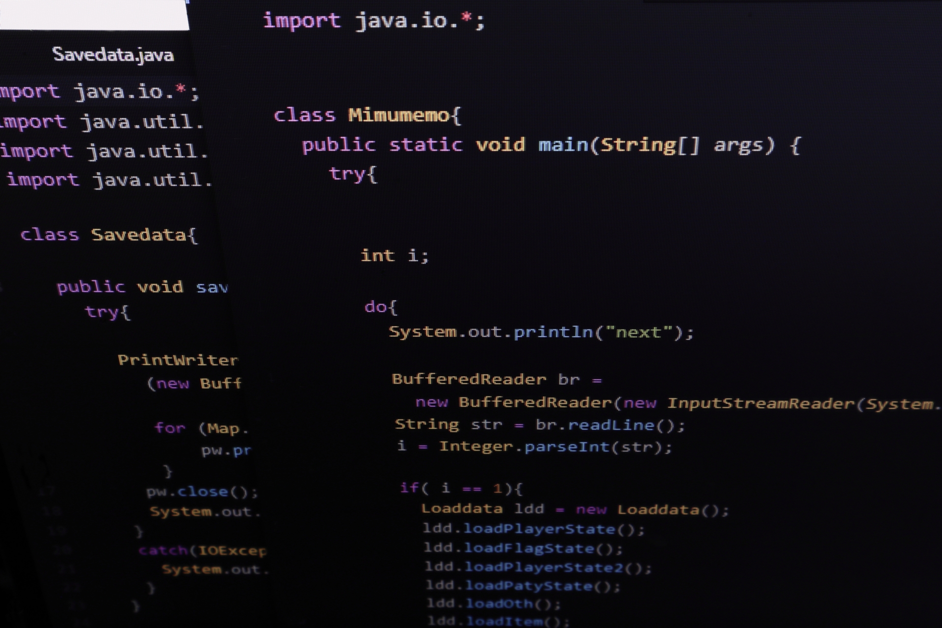 javascriptのプログラミング画面