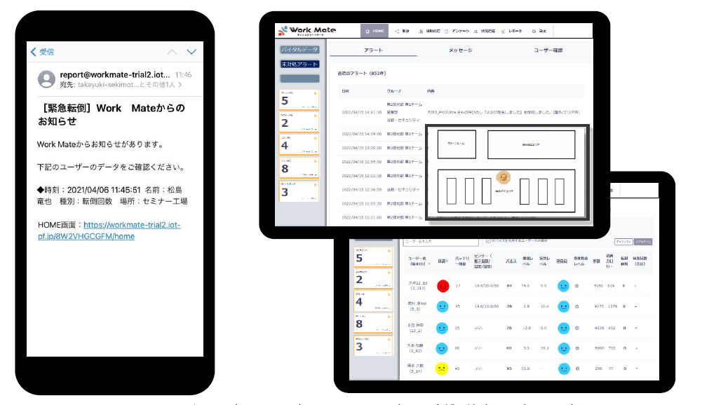 AIで危険を予知しながら製造・建設の現場で働く人たちの健康を見守る