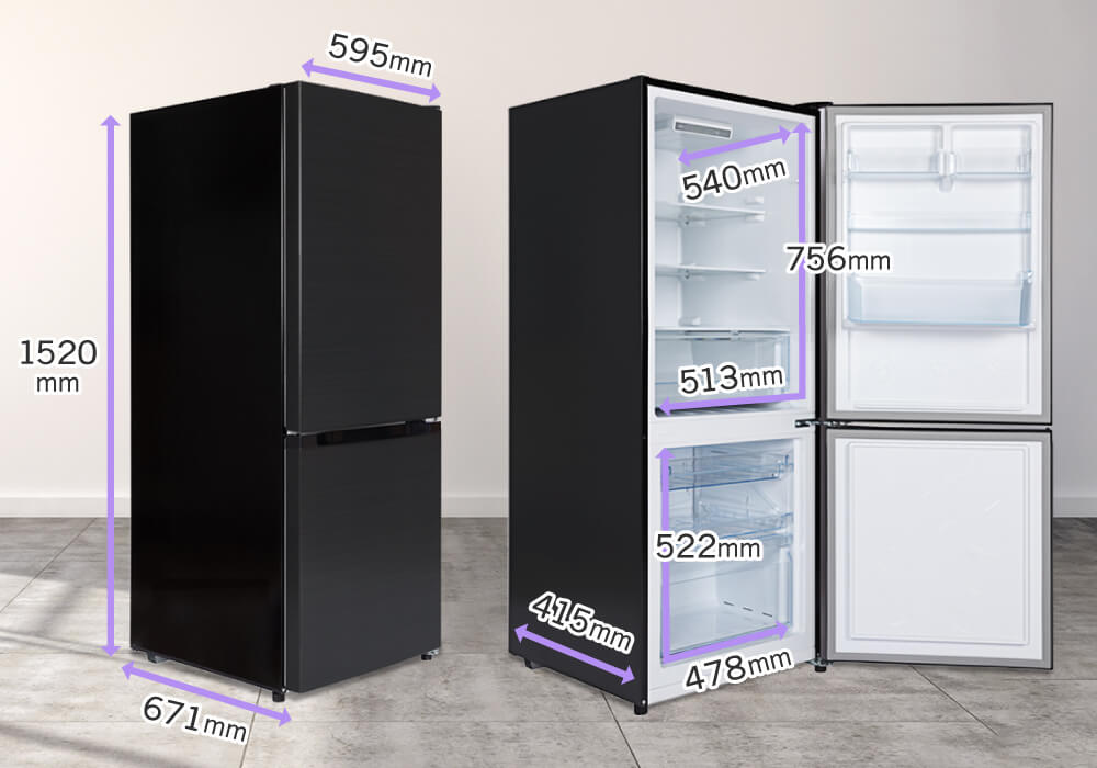 冷凍室の3段引き出しケースが便利！MAXZENが1～2人暮らしにちょうど 