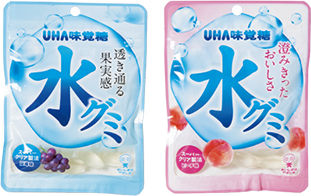 UHA味覚糖『水グミ 巨峰味／ピーチ味※』