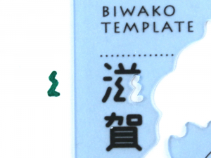 ゲジゲジナンバー、略して「ゲジナン」と呼ばれる滋賀ナンバーの一部図柄。ゲジナンという語感のひどさよ。