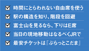 お得&快適な東海道新幹線活用5か条