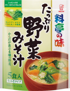 マルコメ『お徳用 料亭の味 たっぷり野菜みそ汁（5食）』