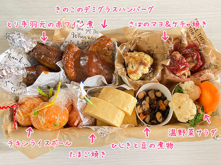 業務スーパーのおかずで作るお花見弁当12