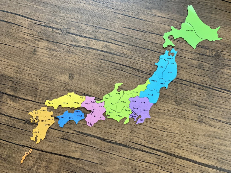 日本列島のパズル