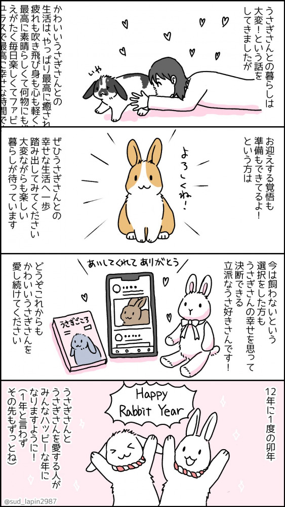 南兎さんのうさぎ年漫画3