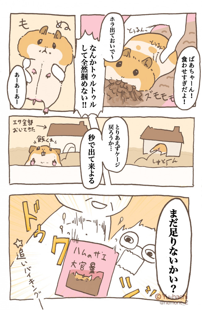 遊ハちさんのハムスター漫画3