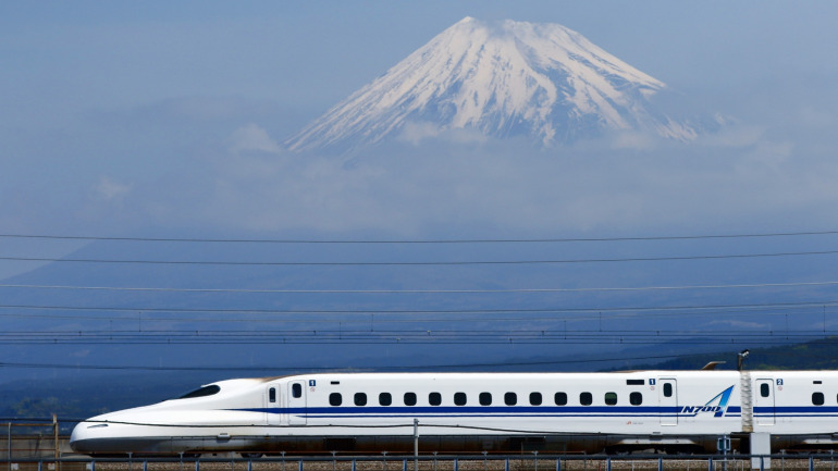 富士山と新幹線