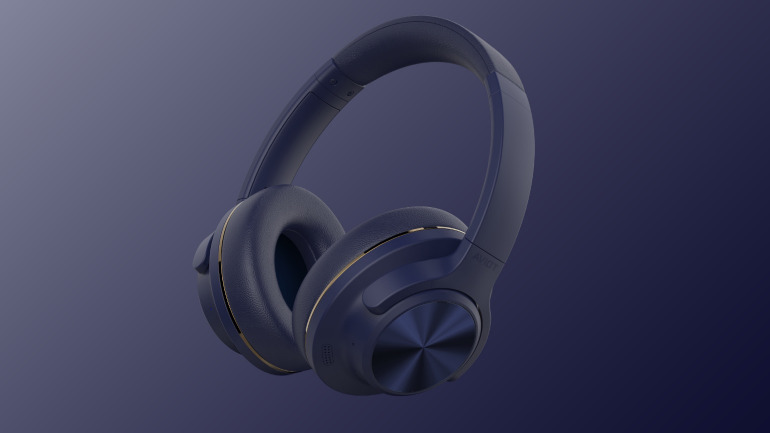 AVIOT ワイヤレスヘッドホン ノイズキャンセリング ネイビー ブルートゥースヘッドホン Navy WA-V1-NV [オーバーヘッド型 /ノイズ