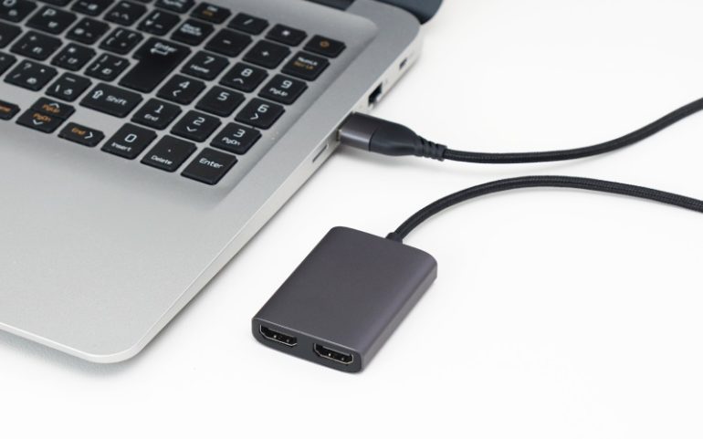 サンコーから2画面に同時出力できるUSB-TypeAとTypeC接続に対応したHDMI変換アダプタが登場