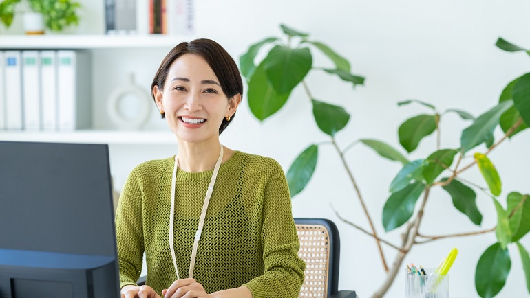 控え目なイメージ