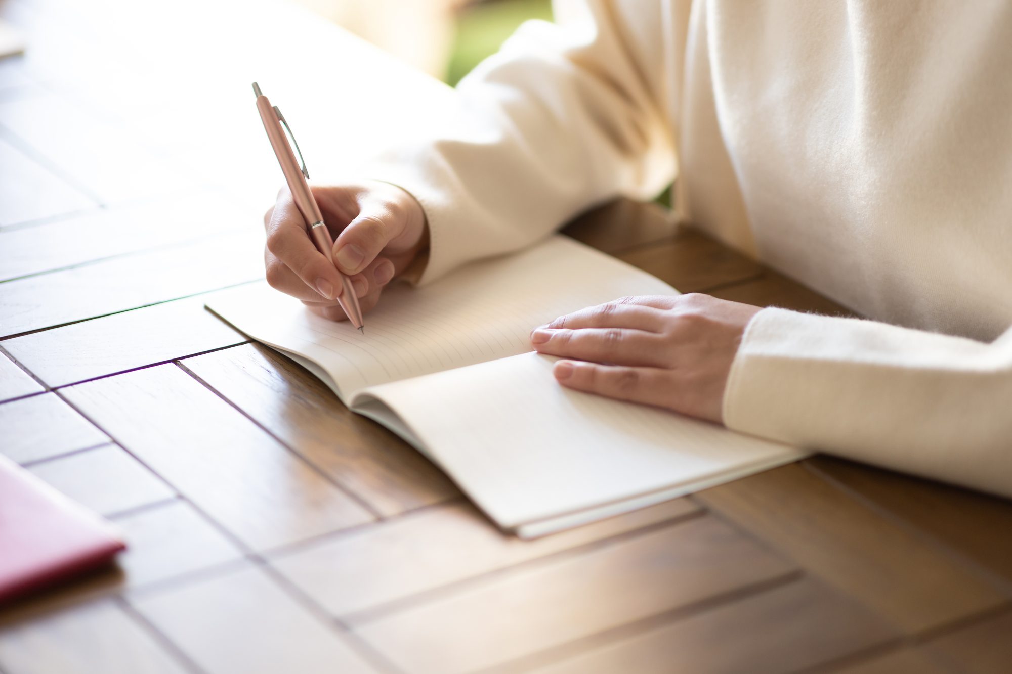 ノートに書き込む