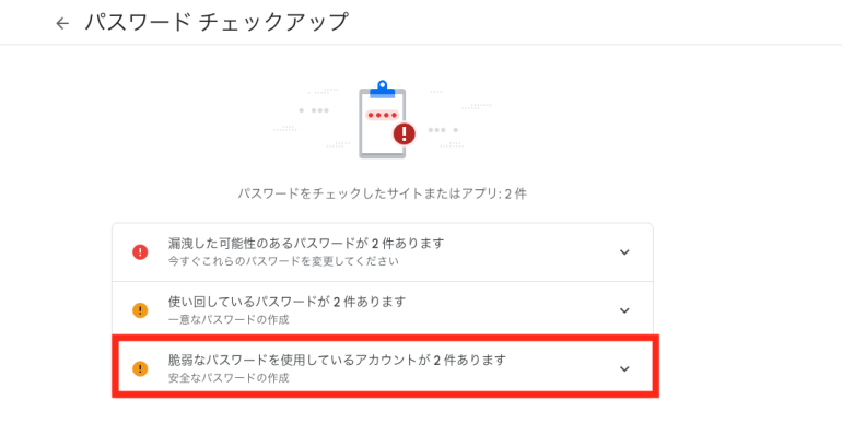脆弱なパスワード