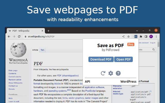 Save as PDF