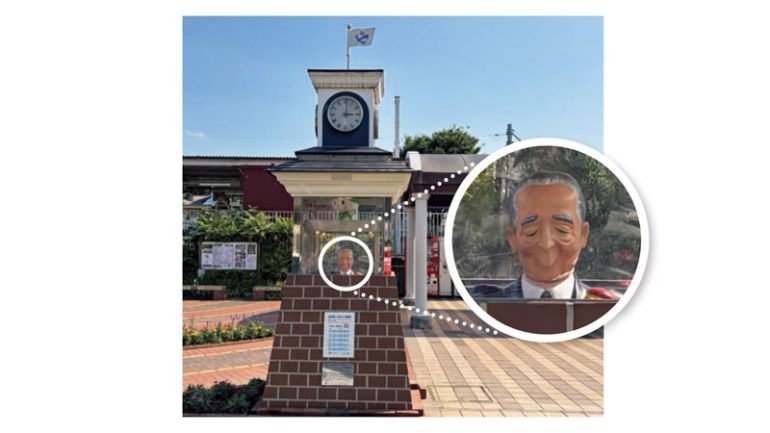 深谷駅前広場の時計