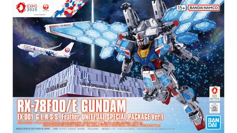 『JAL スペシャルパッケージVer. EXPO2025
1/144 RX-78F00/E ガンダム (EX-001 グラスフェザー装備)』