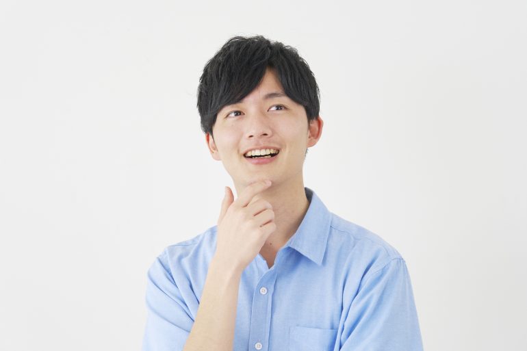 ひらめいた顔