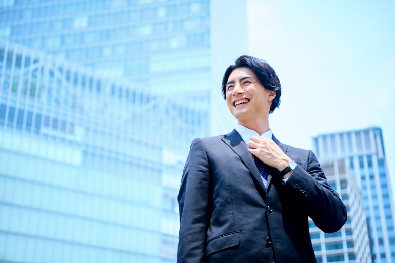 前向きなビジネスパーソン