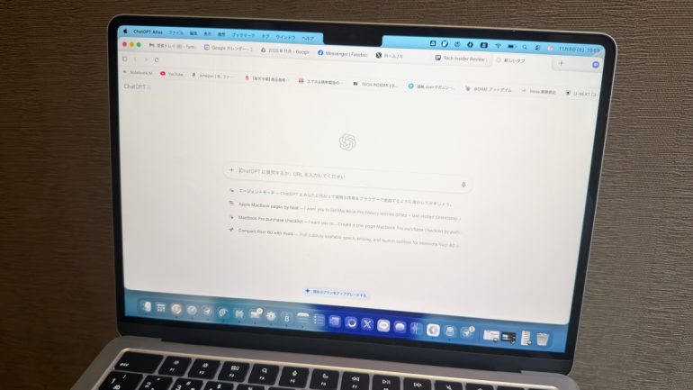 ChromeやSafariの牙城を崩すか？ChatGPTに内蔵されたAIブラウザ