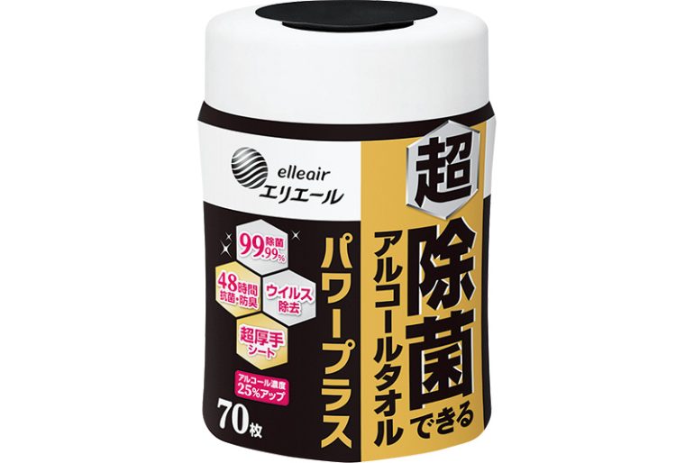エリエール『超 除菌できるアルコールタオル パワープラス』