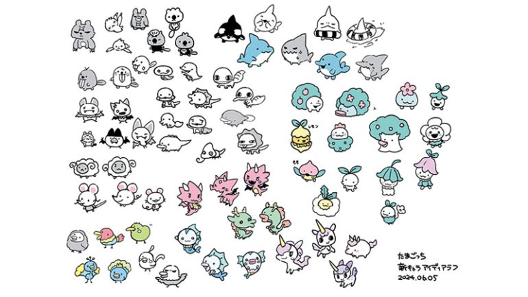 新作のために描かれたキャラの原案