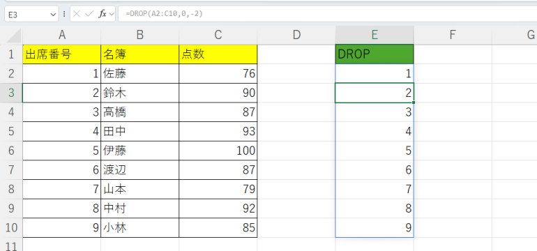 右から削除した結果