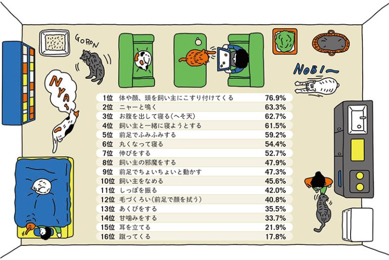 愛猫のかわいいと思うしぐさ