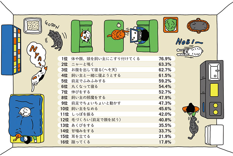愛猫のかわいいと思うしぐさ