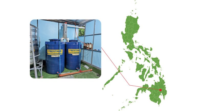 フィリピン ミンダナオ島でも雨水を活用！