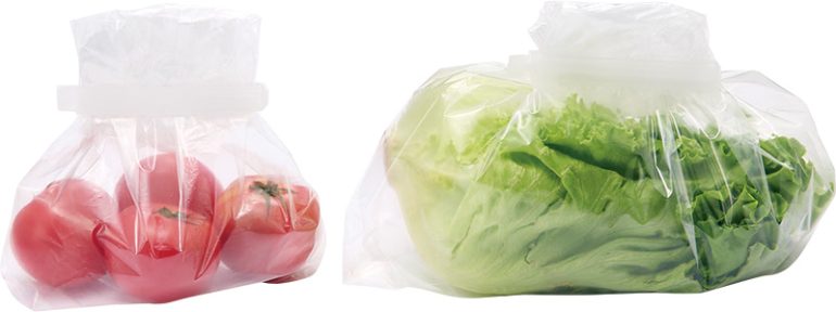 『野菜や果物の鮮度を保つポリエチレン袋』