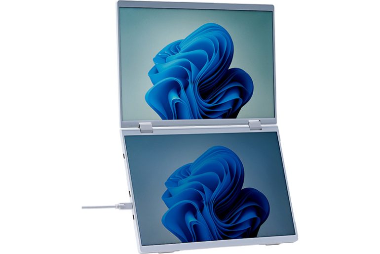 サンコー『Mac/Windows両対応上下2画面拡張ポータブルモニター DMAC25HWH』