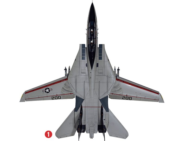 タミヤ『1/48 グラマン F-14A トムキャット(後期型)発艦セット』
