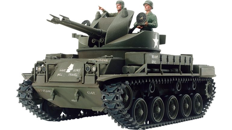 『ミリタリーミニチュアシリーズ No.161 1/35 アメリカ対空自走砲 M42ダスター(人形3体付き)』